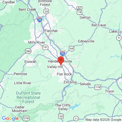 Map to  office in Hendersonville, NC