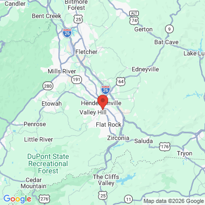 Map to  office in Hendersonville Premier Dentistry
