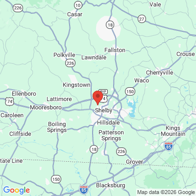 Map to  office in Shelby, NC