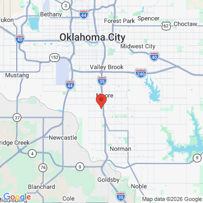 Map to  office in Moore, OK