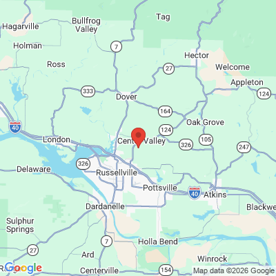 Map to  office in Russellville, AR