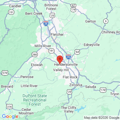 Map to  office in Hendersonville, NC