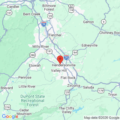 Map to  office in Hendersonville, NC