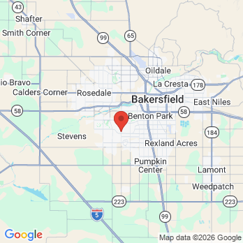 Map to Apollonia Dental office in Bakersfield, CA