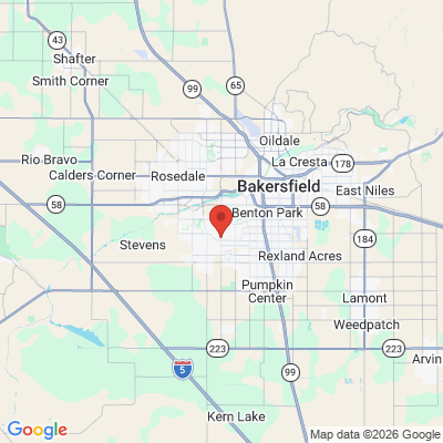 Map to  office in Bakersfield, CA