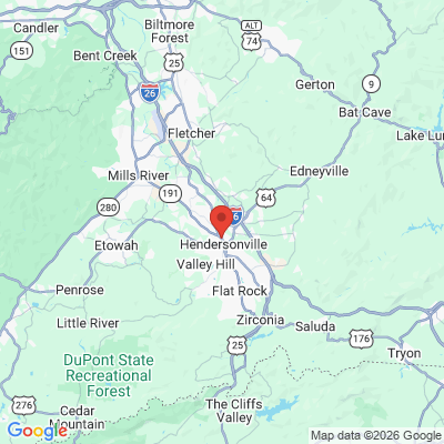 Map to  office in Hendersonville, NC