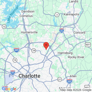 Map to TRU Dental office in Charlotte, NC