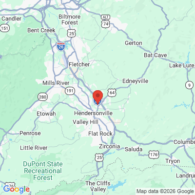 Map to  office in Hendersonville, NC