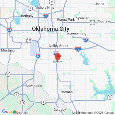 Map to  office in Moore, OK