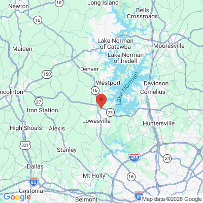 Map to  office in Denver, NC