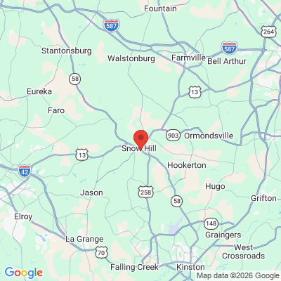 Map to  office in Snow Hill, NC