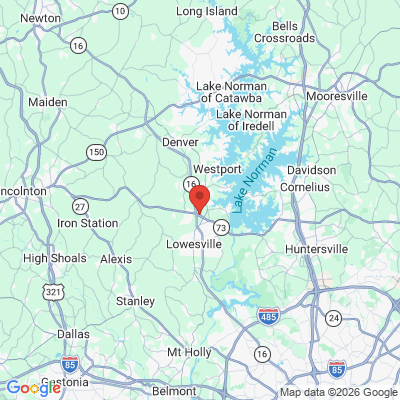 Map to  office in Denver, NC