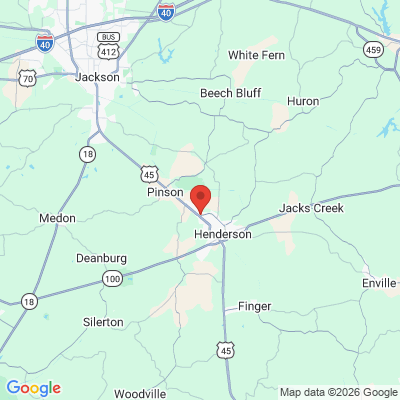 Map to  office in Henderson, TN