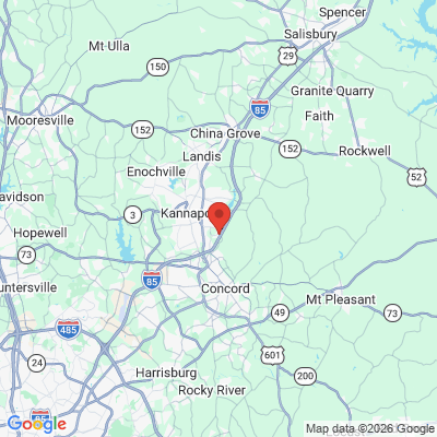 Map to  office in Concord, NC