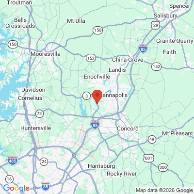 Map to  office in Kannapolis, NC