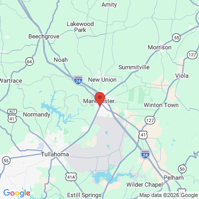 Map to  office in Manchester, TN