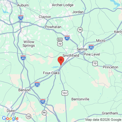 Map to  office in Smithfield, NC