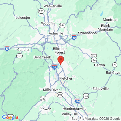 Map to  office in Arden, NC