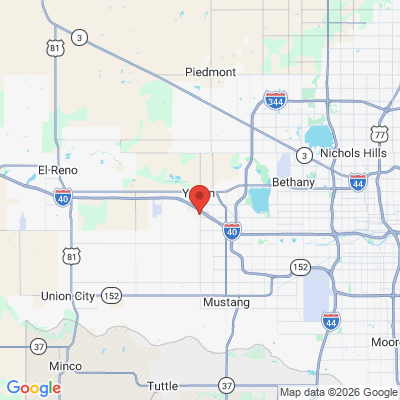 Map to  office in Yukon, OK