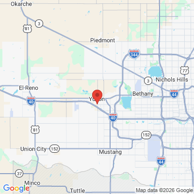 Map to  office in Yukon, OK