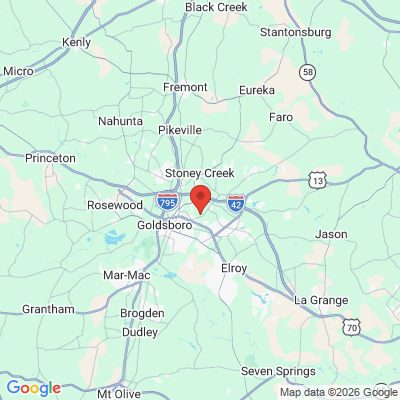Map to  office in Goldsboro, NC