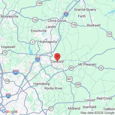 Map to  office in Concord, NC