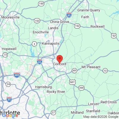 Map to  office in Concord, NC