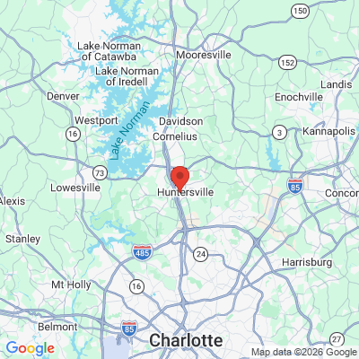 Map to  office in Huntersville, NC