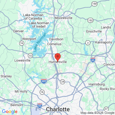 Map to  office in Huntersville, NC