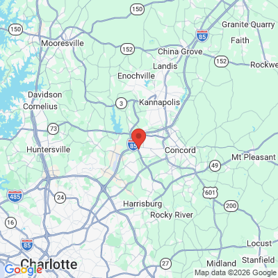 Map to  office in Concord, NC