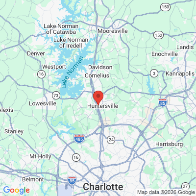 Map to  office in Huntersville, NC