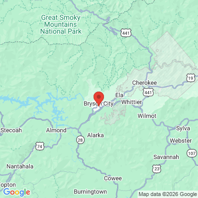 Map to  office in Bryson City, NC