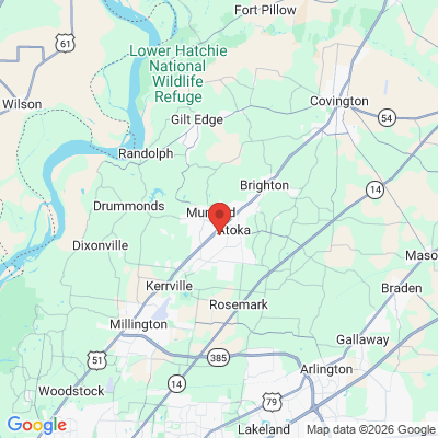 Map to  office in Atoka, TN