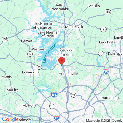 Map to  office in Huntersville, NC