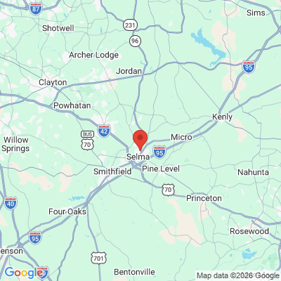 Map to  office in Selma, NC