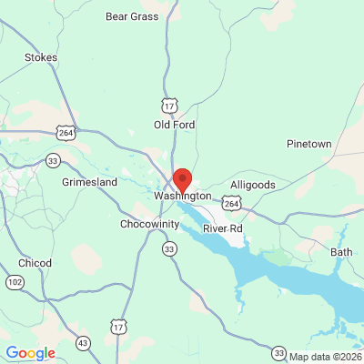 Map to  office in Washington, NC