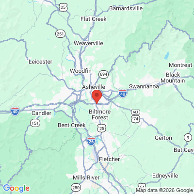 Map to  office in Asheville, NC