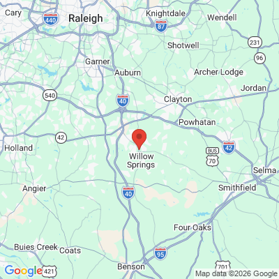 Map to  office in Clayton, NC