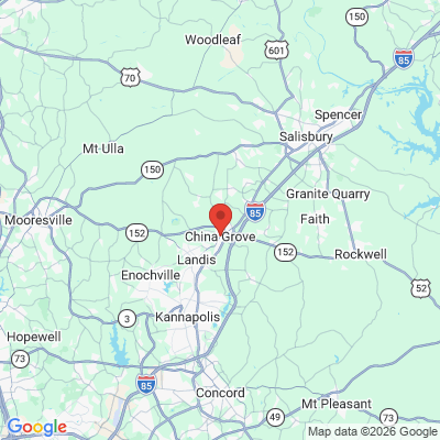 Map to  office in China Grove, NC