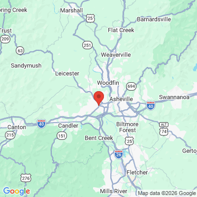 Map to  office in Asheville, NC
