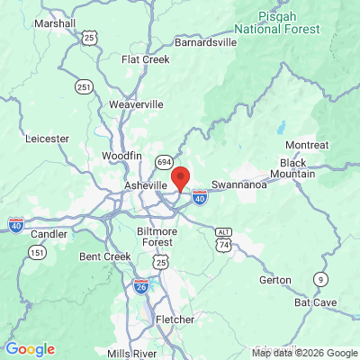 Map to  office in Asheville, NC