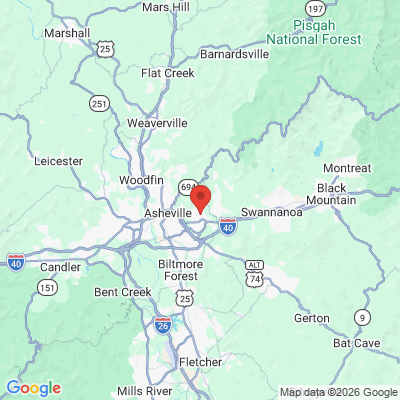 Map to  office in Asheville, NC