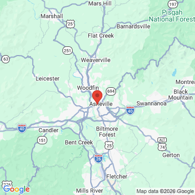 Map to  office in Asheville, NC