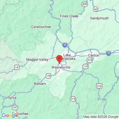 Map to  office in Waynesville, NC
