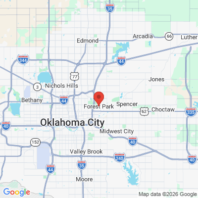 Map to  office in Forest Park, OK