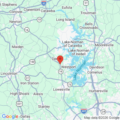 Map to  office in Denver, NC