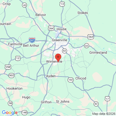 Map to  office in Winterville, NC