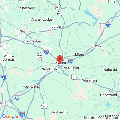 Map to  office in Selma, NC