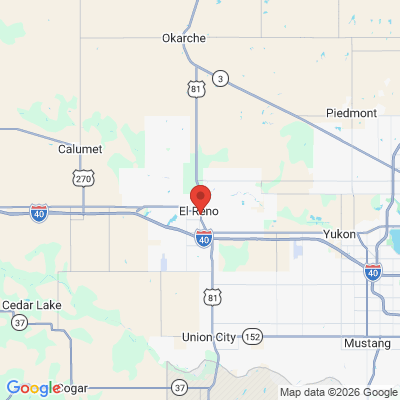 Map to  office in El Reno, OK