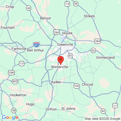 Map to  office in Winterville, NC